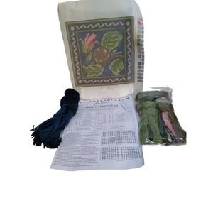 Beth Russell Rose Garden Snail needle point New